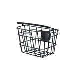 Cesta Delantera Asa Basil Bremen Placa Adaptadora BS/KF Aluminio Negro