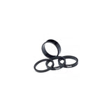 Set Espaciadores Deda Tubo Dirección 1-1/8 10mm 10u Aluminio Negro