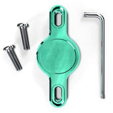 Soporte Muc-Off Secure Tag V2 Localizador Apple Airtag Portabidón Turquesa