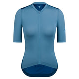 Pro Team Maillot Entrenamiento Rapha Mujer Dusted Blue/Jewelled Blue